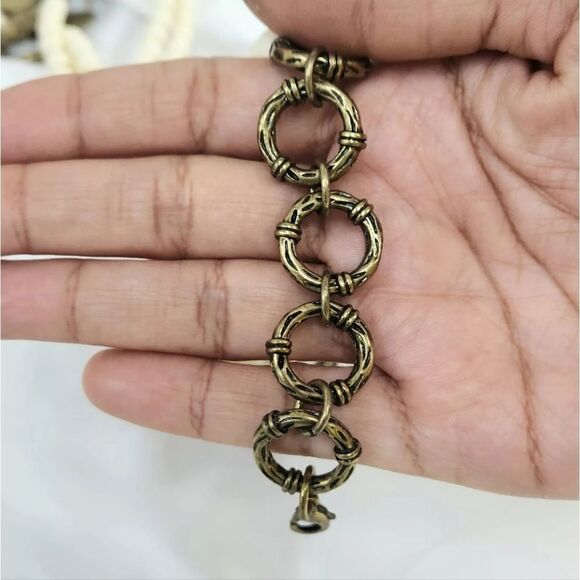 Luxe Rachel Zoe Multi Strand Bead and Charm Necklace NWOT - Picture 4 of 7